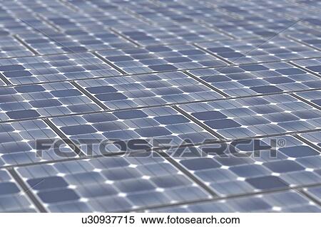 Stock Photography - Solar panels, illustration. Fotosearch