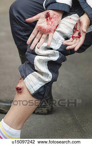 Stock Image - Special effects make-up. Fotosearch