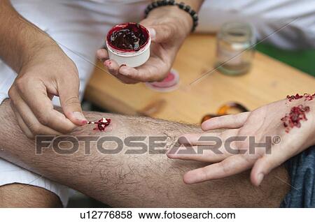 Special effects make-up View Large Photo Image Stock Photo - Special effects make-up. Fotosearch