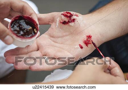 Stock Photo - Special effects make-up. Fotosearch