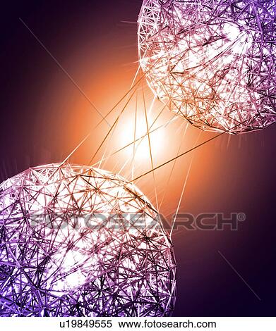 Spheres connecting, illustration. View Large Photo Image Stock Photography - Spheres connecting, illustration.. Fotosearch