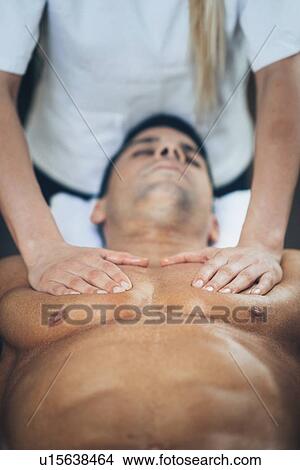 Picture - Sports massage. Fotosearch