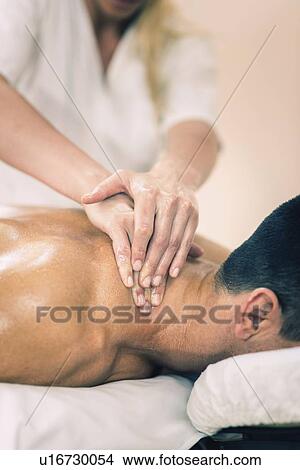 Picture - Sports massage. Fotosearch