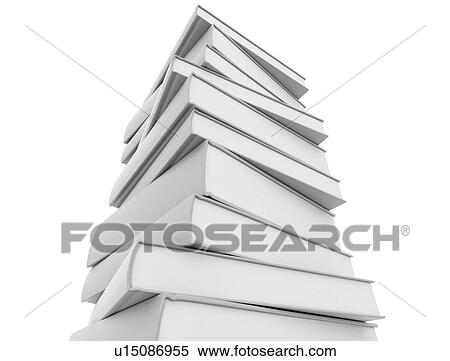 Stock Photography - Stack of books, illustration. Fotosearch