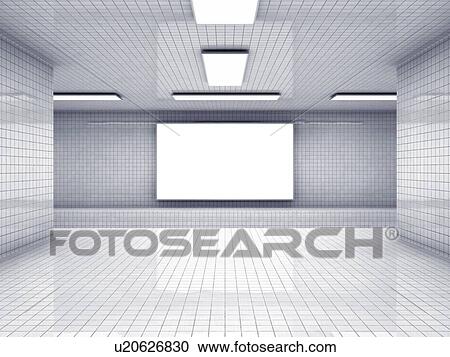 Stock Image - Subway billboard, illustration. Fotosearch