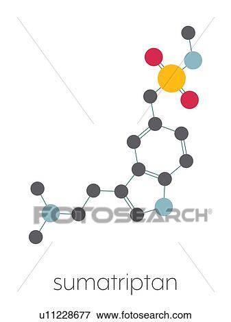 Sumatriptan migraine drug, molecular model View Large Photo Image Stock Photo - Sumatriptan migraine drug, molecular model. Fotosearch