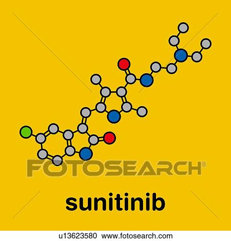 Sunitinib cancer drug, molecular model View Large Photo Image Stock Image - Sunitinib cancer drug, molecular model. Fotosearch