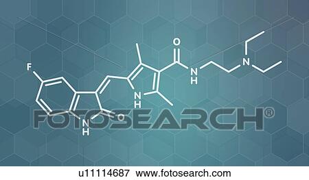 Sunitinib cancer drug, molecular model View Large Photo Image Stock Photo - Sunitinib cancer drug, molecular model. Fotosearch