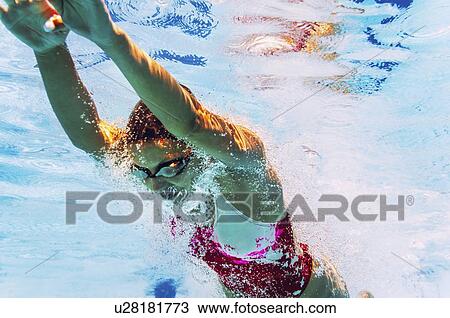 Swimmer from below View Large Photo Image Stock Image - Swimmer from below. Fotosearch