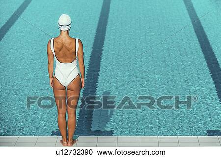 Swimmer next to pool View Large Photo Image Stock Image - Swimmer next to pool. Fotosearch