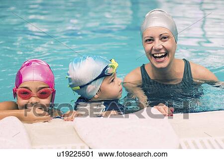 Swimming class View Large Photo Image Stock Image - Swimming class. Fotosearch