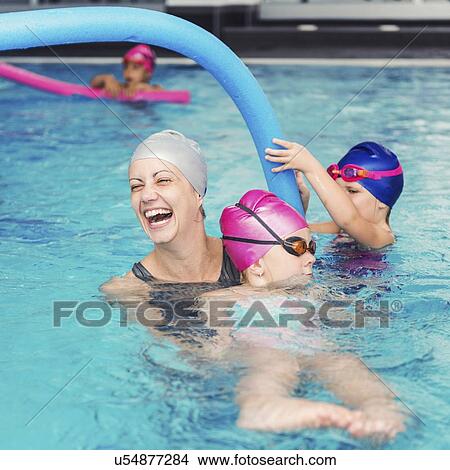 Swimming lesson View Large Photo Image Picture - Swimming lesson. Fotosearch
