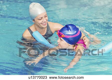 Swimming lesson View Large Photo Image Stock Image - Swimming lesson. Fotosearch