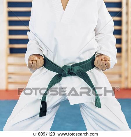 Stock Image - Tae kwon do stance. Fotosearch