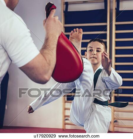Tae kwon do training View Large Photo Image Stock Photo - Tae kwon do training. Fotosearch