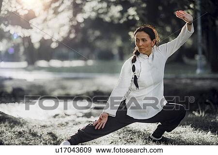 Tai Chi practice View Large Photo Image Stock Photo - Tai Chi practice. Fotosearch