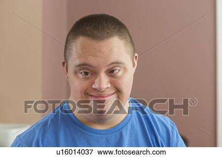 Teen boy with Down Syndrome View Large Photo Image Stock Photo - Teen boy with Down Syndrome. Fotosearch