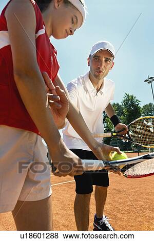 Tennis lesson View Large Photo Image Stock Photo - Tennis lesson. Fotosearch
