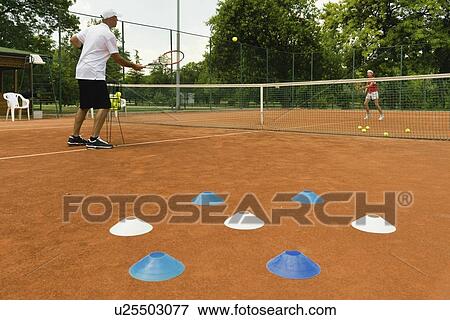 Tennis lesson View Large Photo Image Stock Photo - Tennis lesson. Fotosearch