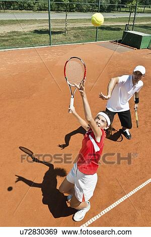 Tennis lesson View Large Photo Image Stock Photo - Tennis lesson. Fotosearch