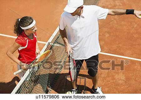 Tennis lesson View Large Photo Image Stock Photograph - Tennis lesson. Fotosearch