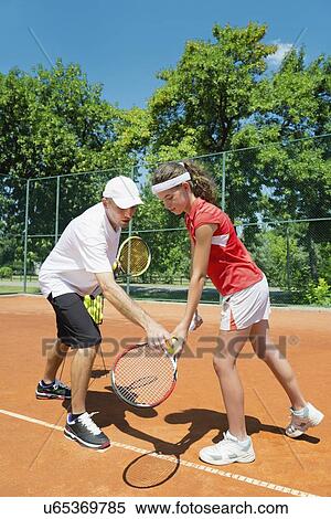 Tennis lesson View Large Photo Image Stock Photography - Tennis lesson. Fotosearch