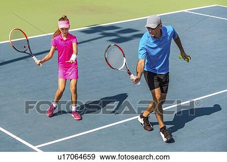 Stock Photo - Tennis training. Fotosearch