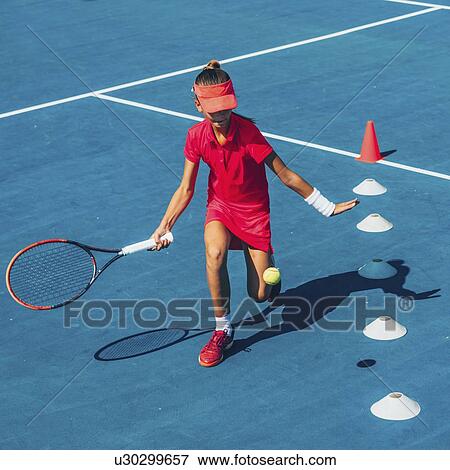Tennis training View Large Photo Image Stock Photo - Tennis training. Fotosearch