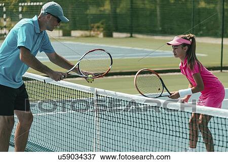 Stock Photo - Tennis training. Fotosearch