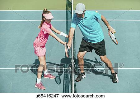 Stock Photo - Tennis training. Fotosearch