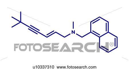 Terbinafine antifungal drug, molecular model View Large Photo Image Stock Image - Terbinafine antifungal drug, molecular model. Fotosearch