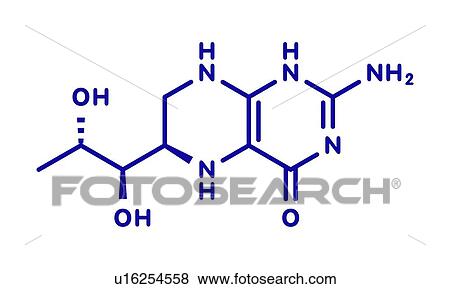 Stock Photo - Tetrahydrobiopterin phenylketonuria drug, molecular model. Fotosearch