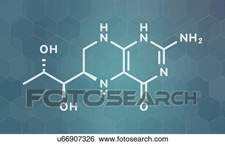 Stock Photograph - Tetrahydrobiopterin phenylketonuria drug, molecular model. Fotosearch