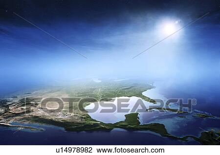 Stock Image - The Americas, illustration.. Fotosearch