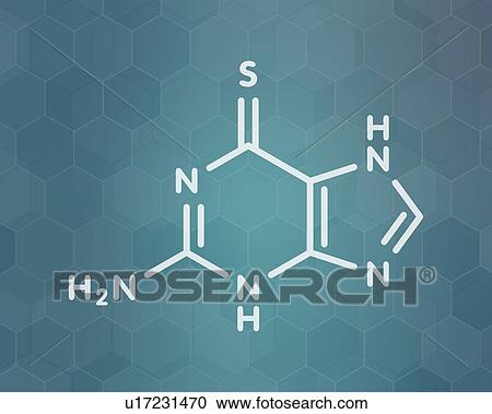 Tioguanine leukemia and ulcerative colitis drug molecule View Large Photo Image Stock Image - Tioguanine leukemia and ulcerative colitis drug molecule. Fotosearch