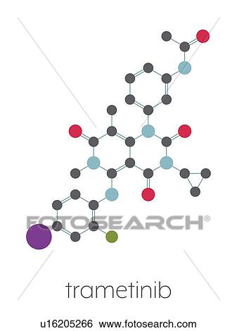 Trametinib melanoma cancer drug, molecular model View Large Photo Image Stock Photograph - Trametinib melanoma cancer drug, molecular model. Fotosearch