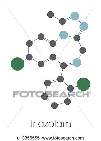 Triazolam insomnia drug, molecular model View Large Photo Image Stock Photography - Triazolam insomnia drug, molecular model. Fotosearch