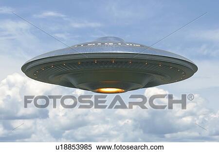 Stock Photography - Unidentified flying object, computer illustration.. Fotosearch