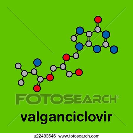 Valganciclovir cytomegalovirus drug, molecular model View Large Photo Image Stock Photograph - Valganciclovir cytomegalovirus drug, molecular model. Fotosearch