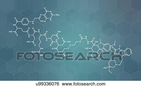 Stock Photograph - Vintafolide cancer drug, molecular model. Fotosearch