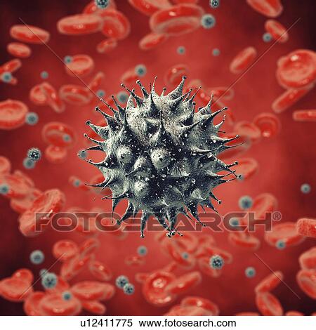 Stock Photography - Viral infection, illustration. Fotosearch