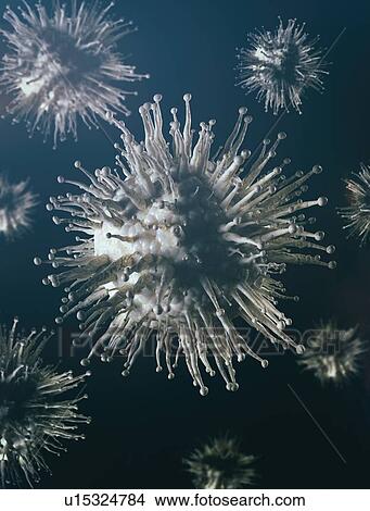 Virus particles, illustration View Large Photo Image Picture - Virus particles, illustration. Fotosearch