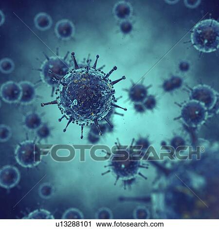 Virus particles, illustration View Large Photo Image Stock Image - Virus particles, illustration. Fotosearch
