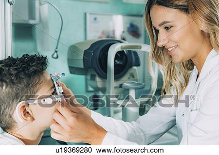 Stock Image - Visual acuity test. Fotosearch