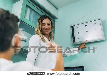 Stock Image - Visual acuity test. Fotosearch