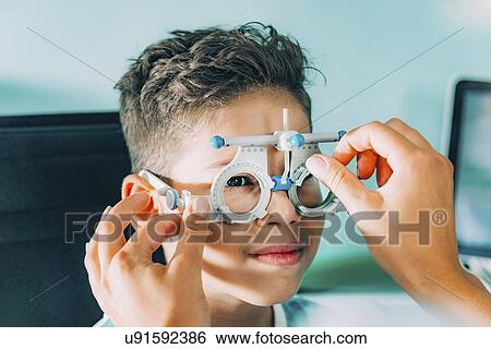 Stock Photograph - Visual acuity test. Fotosearch