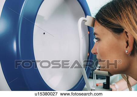 Stock Photo - Visual field test. Fotosearch