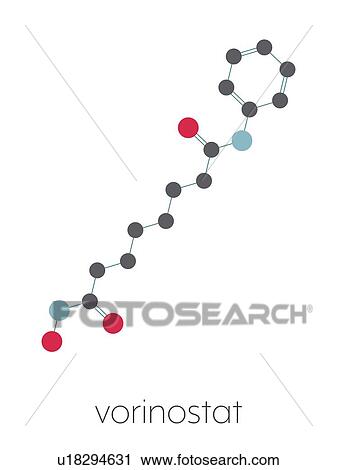 Vorinostat cutaneous T cell lymphoma drug, molecular model View Large Photo Image Stock Image - Vorinostat cutaneous T cell lymphoma drug, molecular model. Fotosearch