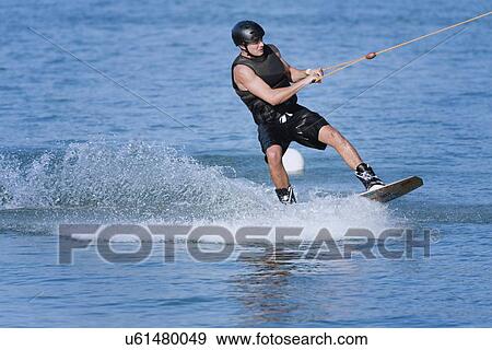 Wakeboarder View Large Photo Image Stock Photo - Wakeboarder. Fotosearch