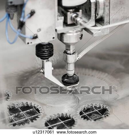Waterjet cutting machine View Large Photo Image Stock Image - Waterjet cutting machine. Fotosearch